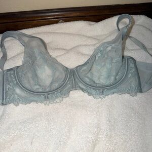 Victoria Secret see through blue lace bra 36C